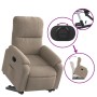 Electric reclining and lift armchair in gray taupe microfiber fabric. by , Armchairs - Ref: Foro24-3204943, Price: 348,04 €, ...