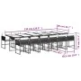 Garden dining set with 13-piece black synthetic rattan cushions. by , Garden sets - Ref: Foro24-3211491, Price: 971,07 €, Dis...