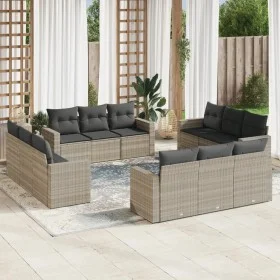 Garden sofa set 12 pieces and gray synthetic rattan cushions by , Modular outdoor sofas - Ref: Foro24-3251109, Price: 966,51 ...