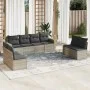 Set de sofás de jardín 8 pzas y cojines ratán sintético gris by , Modular outdoor sofas - Ref: Foro24-3251189, Price: 544,49 ...