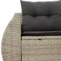 Garden sofa with light gray synthetic rattan cushions, 2 seats. by , Outdoor sofas - Ref: Foro24-366197, Price: 186,73 €, Dis...