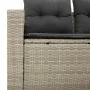 Sofá de jardín con cojines 2 plazas ratán sintético gris claro by , Outdoor sofas - Ref: Foro24-366195, Price: 173,15 €, Disc...
