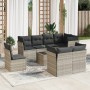 Gartenmöbel-Set 9-teilig mit Kissen aus hellem grauem Kunst-Rattan. von , Gartensets - Ref: Foro24-3217942, Preis: 653,18 €, ...