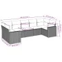 Set de sofás de jardín 7 pzas con cojines ratán PE gris claro by , Modular outdoor sofas - Ref: Foro24-3251729, Price: 528,79...