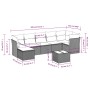 Garden sofa set 8 pieces and gray synthetic rattan cushions by , Garden sets - Ref: Foro24-3217982, Price: 536,93 €, Discount: %