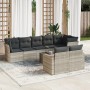 Gartenmöbel-Set 9-teilig mit Kissen aus hellem grauem Kunst-Rattan. von , Gartensets - Ref: Foro24-3219222, Preis: 638,41 €, ...