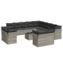 Set sofás jardín 14 pzas con cojines ratán sintético gris claro de , Conjuntos de jardín - Ref: Foro24-3218562, Precio: 1,00 ...
