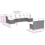 Gartenmöbel-Set 9-teilig mit Kissen aus hellem grauem Kunst-Rattan. von , Gartensets - Ref: Foro24-3218272, Preis: 547,15 €, ...