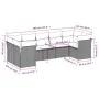 7-piece garden sofa set with light gray PE rattan cushions by , Garden sets - Ref: Foro24-3218122, Price: 512,39 €, Discount: %