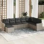Garden sofa set 8 pieces and gray synthetic rattan cushions by , Modular outdoor sofas - Ref: Foro24-3251699, Price: 554,99 €...