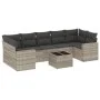 Garden sofa set 8 pieces and gray synthetic rattan cushions by , Modular outdoor sofas - Ref: Foro24-3251079, Price: 580,56 €...
