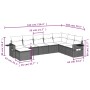 Garden sofa set 8 pieces and gray synthetic rattan cushions by , Garden sets - Ref: Foro24-3252899, Price: 535,07 €, Discount: %