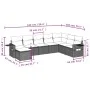 Garden sofa set 8 pieces and gray synthetic rattan cushions by , Garden sets - Ref: Foro24-3252899, Price: 554,36 €, Discount: %
