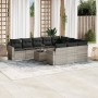 Garden sofa set 11 pieces and gray synthetic rattan cushions by , Modular outdoor sofas - Ref: Foro24-3251839, Price: 757,84 ...