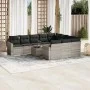 Garden sofa set 11 pieces and gray synthetic rattan cushions by , Modular outdoor sofas - Ref: Foro24-3251839, Price: 817,33 ...