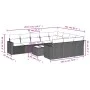 Garden sofa set 11 pieces and gray synthetic rattan cushions by , Modular outdoor sofas - Ref: Foro24-3251839, Price: 817,33 ...