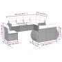 Set de sofás de jardín 8 pzas y cojines ratán sintético gris de , Conjuntos de jardín - Ref: Foro24-3253979, Precio: 646,50 €...
