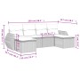 Garden sofa set 6 pieces and gray synthetic rattan cushions by , Garden sets - Ref: Foro24-3254059, Price: 387,82 €, Discount: %