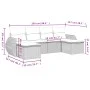 Garden sofa set 6 pieces and gray synthetic rattan cushions by , Garden sets - Ref: Foro24-3254059, Price: 407,87 €, Discount: %