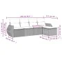Garden sofa set and cushions 5 pieces light gray synthetic rattan by , Garden sets - Ref: Foro24-3253629, Price: 351,71 €, Di...