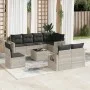 Gartenmöbel-Set 9-teilig mit Kissen aus hellem grauem Kunst-Rattan. von , Gartensets - Ref: Foro24-3252789, Preis: 658,17 €, ...