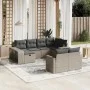Set sofás jardín 10 pzas con cojines ratán sintético gris claro de , Conjuntos de jardín - Ref: Foro24-3266242, Precio: 614,8...