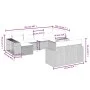 Set of 10-piece garden sofas with light gray synthetic rattan cushions by , Garden sets - Ref: Foro24-3266242, Price: 614,83 ...