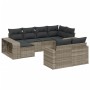 Set of 10-piece garden sofas with light gray synthetic rattan cushions by , Modular outdoor sofas - Ref: Foro24-3261292, Pric...
