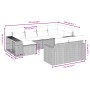 Set of 10-piece garden sofas with light gray synthetic rattan cushions by , Modular outdoor sofas - Ref: Foro24-3261292, Pric...