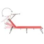 Folding sun loungers with 2 pcs aluminum and red textilene roof by vidaXL, Loungers - Ref: Foro24-312459, Price: 234,69 €, Di...