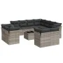 Garden sofa set 12 pieces and gray synthetic rattan cushions by , Garden sets - Ref: Foro24-3218522, Price: 921,73 €, Discoun...