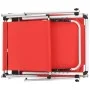 Folding sun loungers with 2 pcs aluminum and red textilene roof by vidaXL, Loungers - Ref: Foro24-312459, Price: 234,69 €, Di...