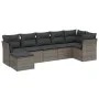 Gartensofa-Set, 7-teilig, mit Kissen, aus hellem grauem PE-Rattan. von , Gartensets - Ref: Foro24-3263198, Preis: 481,23 €, R...