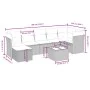 Gartensofagarnitur 8-teilig mit grauen Polstern aus synthetischem Rattan von , Gartensets - Ref: Foro24-3263208, Preis: 533,8...