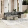 Set de sofás de jardín 8 pzas y cojines ratán sintético gris de , Conjuntos de jardín - Ref: Foro24-3263518, Precio: 525,71 €...