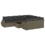 Garden sofa set 11 pieces and gray synthetic rattan cushions by , Garden sets - Ref: Foro24-3254239, Price: 829,78 €, Discoun...