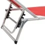 Folding sun loungers with 2 pcs aluminum and red textilene roof by vidaXL, Loungers - Ref: Foro24-312459, Price: 234,69 €, Di...