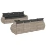 Set muebles jardín 9 pzas y cojines ratán sintético gris claro by , Garden sets - Ref: Foro24-3253489, Price: 723,37 €, Disco...