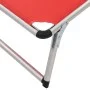 Folding sun loungers with 2 pcs aluminum and red textilene roof by vidaXL, Loungers - Ref: Foro24-312459, Price: 234,69 €, Di...