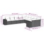 Set of 10-piece garden sofas with light gray synthetic rattan cushions by , Garden sets - Ref: Foro24-3255449, Price: 707,39 ...