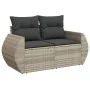 7-piece garden sofa set with light gray PE rattan cushions by , Modular outdoor sofas - Ref: Foro24-3221701, Price: 492,08 €,...