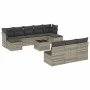 Set de sofás de jardín 11 pzas y cojines ratán sintético gris de , Conjuntos de jardín - Ref: Foro24-3218302, Precio: 675,13 ...