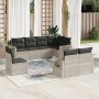 Garden sofa set 8 pieces and gray synthetic rattan cushions by , Garden sets - Ref: Foro24-3220441, Price: 596,22 €, Discount: %