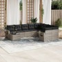 Gartensofa-Set, 10-teilig, mit Kissen, aus hellem grauen Kunststoff-Rattan. von , Gartensets - Ref: Foro24-3220661, Preis: 66...