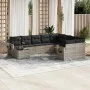 Set of 10-piece garden sofas with light gray synthetic rattan cushions by , Garden sets - Ref: Foro24-3220661, Price: 673,58 ...