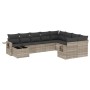 Gartensofa-Set, 10-teilig, mit Kissen, aus hellem grauen Kunststoff-Rattan. von , Gartensets - Ref: Foro24-3220661, Preis: 66...