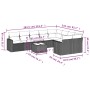 Gartensofa-Set, 10-teilig, mit Kissen, aus hellem grauen Kunststoff-Rattan. von , Gartensets - Ref: Foro24-3219442, Preis: 65...