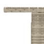 Gartentisch mit Glasoberfläche und Rattan-PE in Hellgrau, 100x55x73 cm. von , Gartentische - Ref: Foro24-366183, Preis: 116,7...
