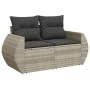 Set of 10-piece garden sofas with light gray synthetic rattan cushions by , Modular outdoor sofas - Ref: Foro24-3221891, Pric...