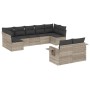 Gartenmöbel-Set 9-teilig mit Kissen aus hellem grauem Kunst-Rattan. von , Gartensets - Ref: Foro24-3220621, Preis: 610,87 €, ...